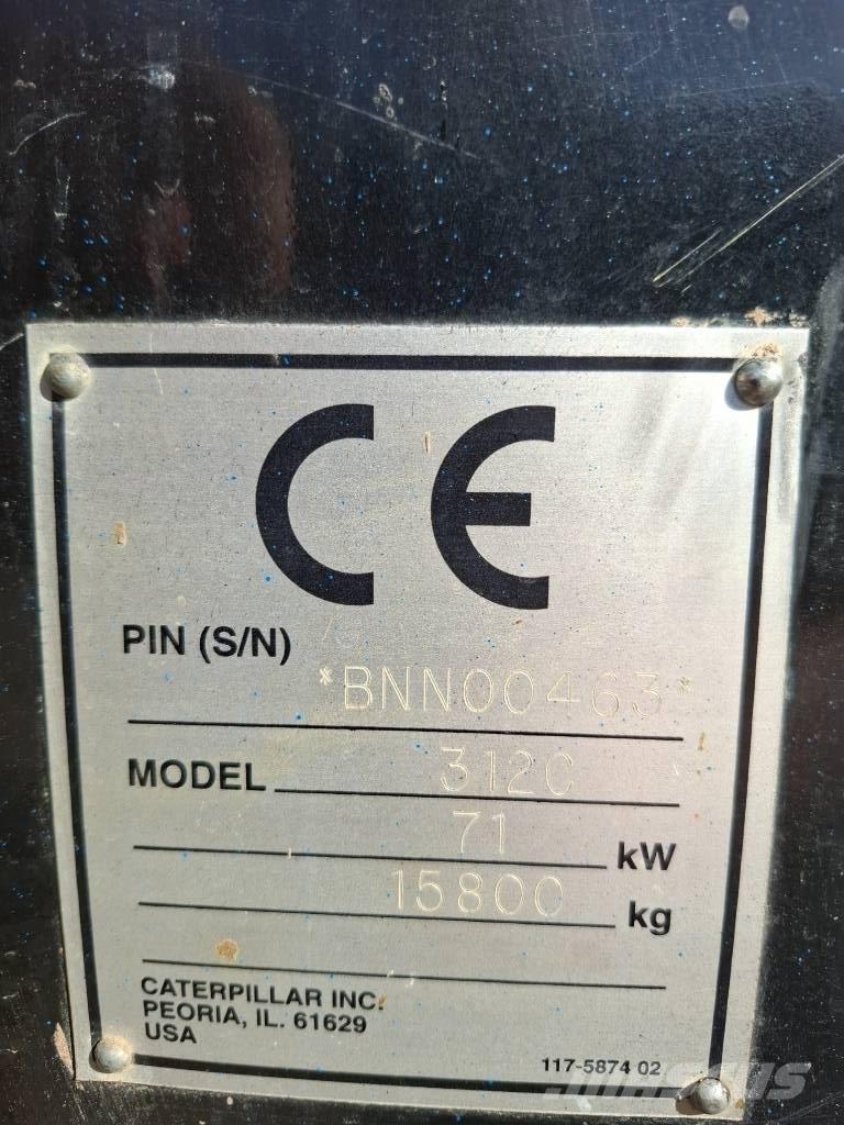 CAT 312 C Paletli ekskavatörler
