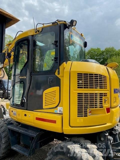 Komatsu PW98MR-11 Lastik tekerli ekskavatörler