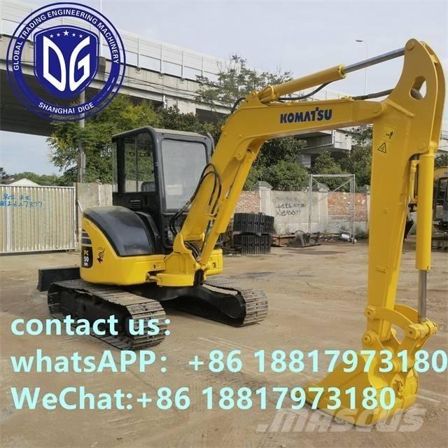 Komatsu PC 50 MR Mini ekskavatörler, 7 tona dek