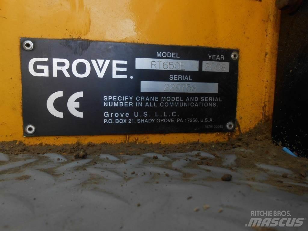 Grove RT 650 E Arazi Tipi Vinçler (RT)