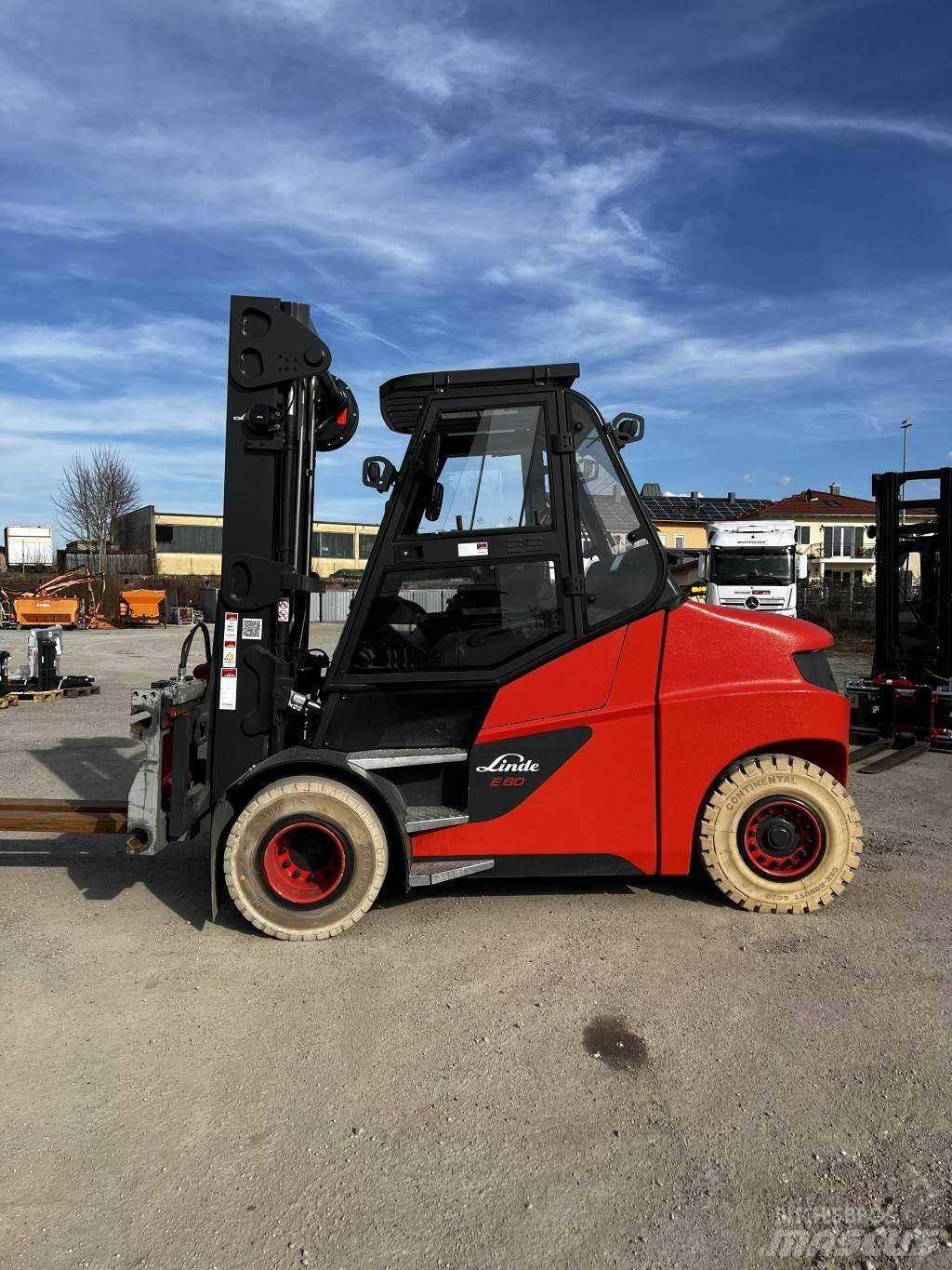 Linde E80/900 Elektrikli forkliftler