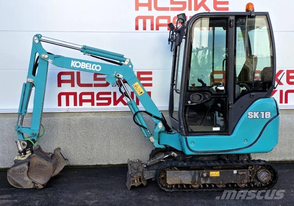 Kobelco SK 18 Mini ekskavatörler, 7 tona dek
