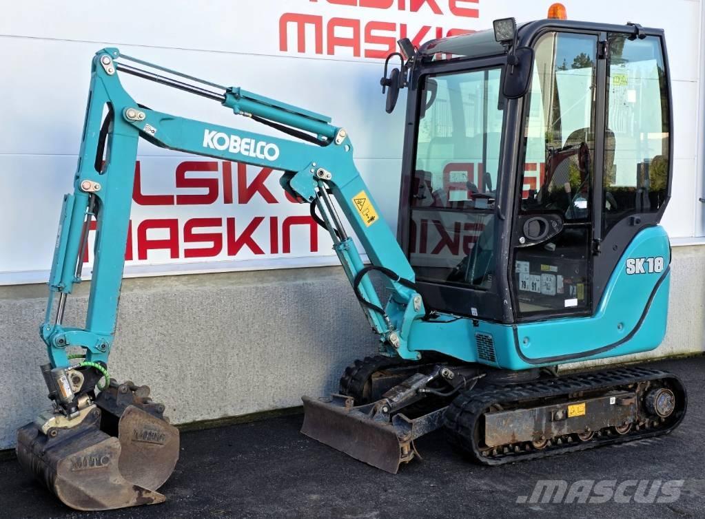 Kobelco SK 18 Mini ekskavatörler, 7 tona dek
