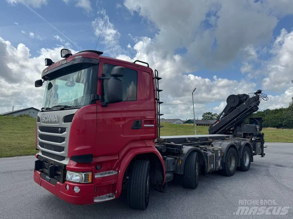 Scania R 490 Araç üzeri vinçler