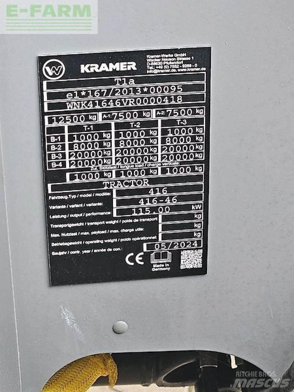 Kramer kt559 Tarimsal teleskopik yükleyiciler