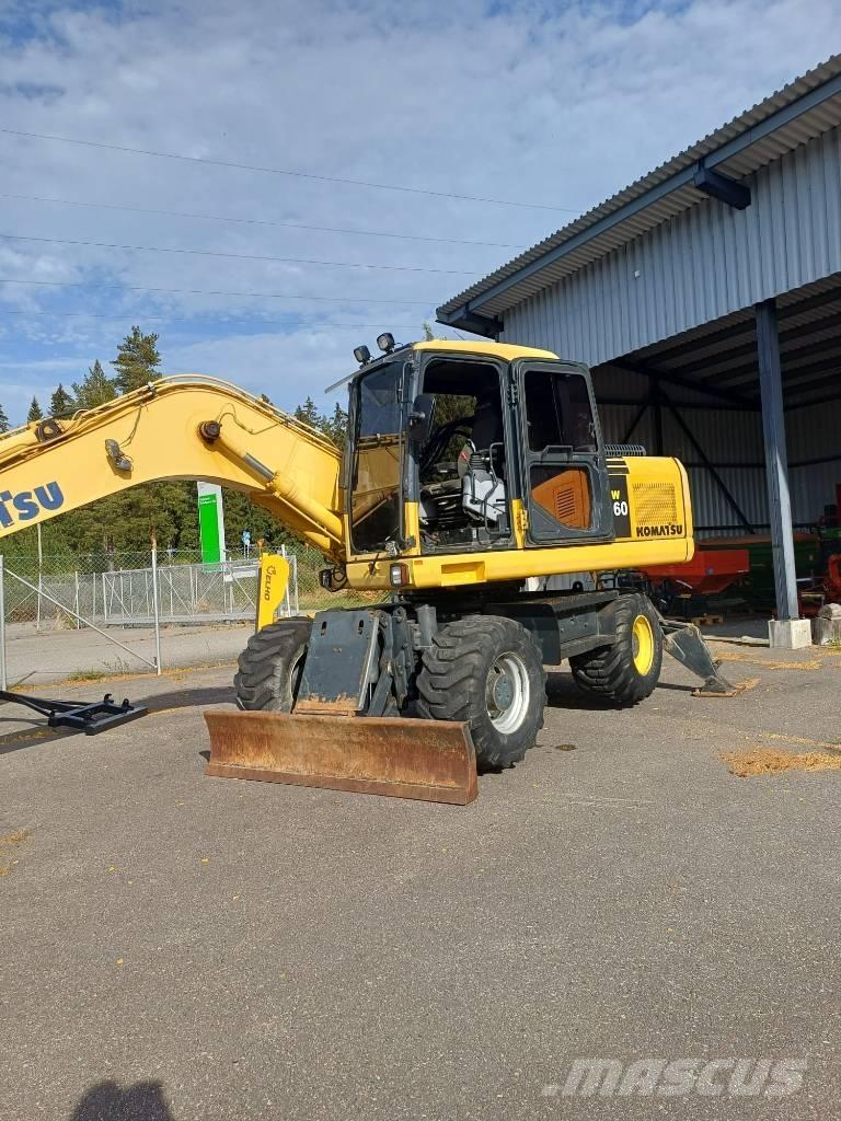 Komatsu PW 160-7-4x4 Lastik tekerli ekskavatörler
