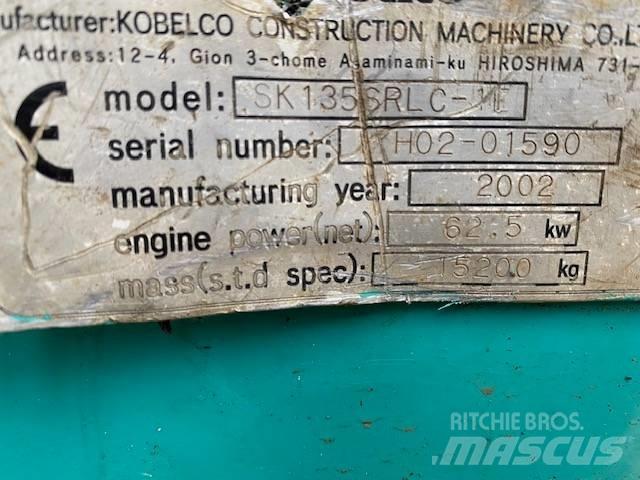 Kobelco SK 135 SR LC Paletli ekskavatörler