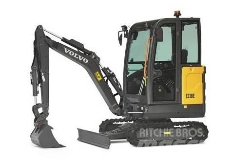 Volvo EC 18 E Mini ekskavatörler, 7 tona dek