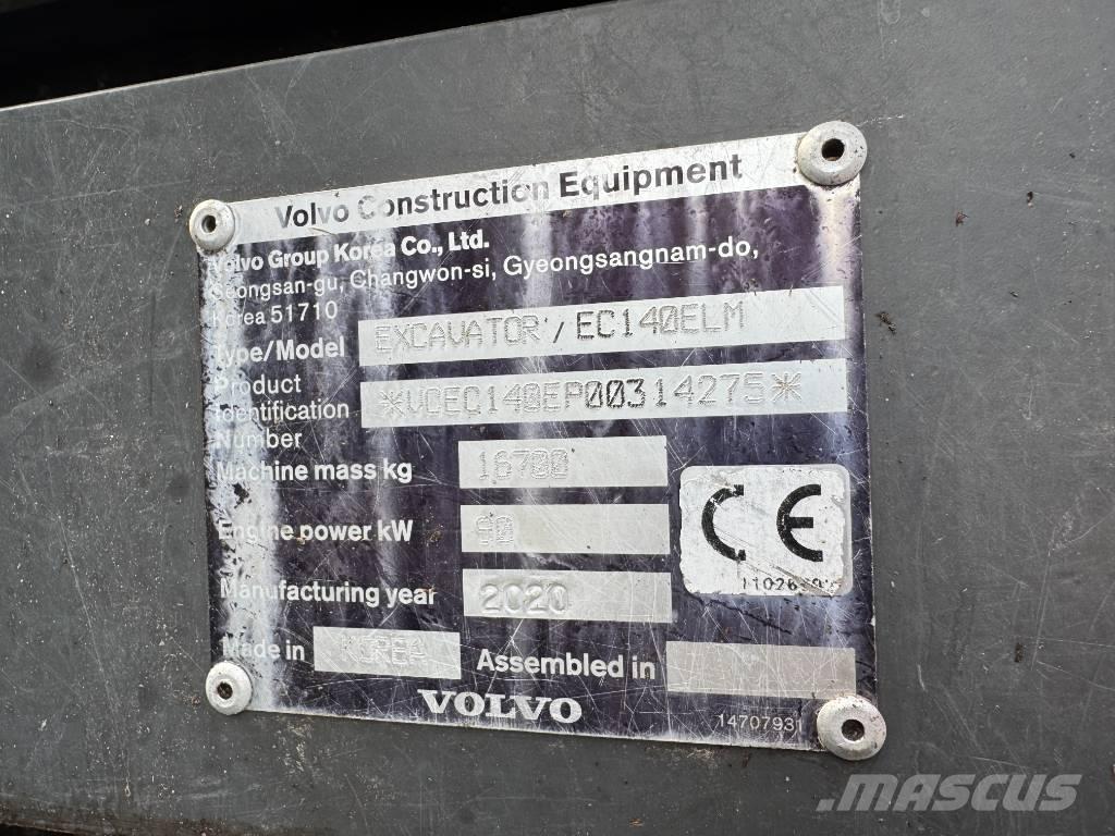 Volvo EC 140 ELM Paletli ekskavatörler