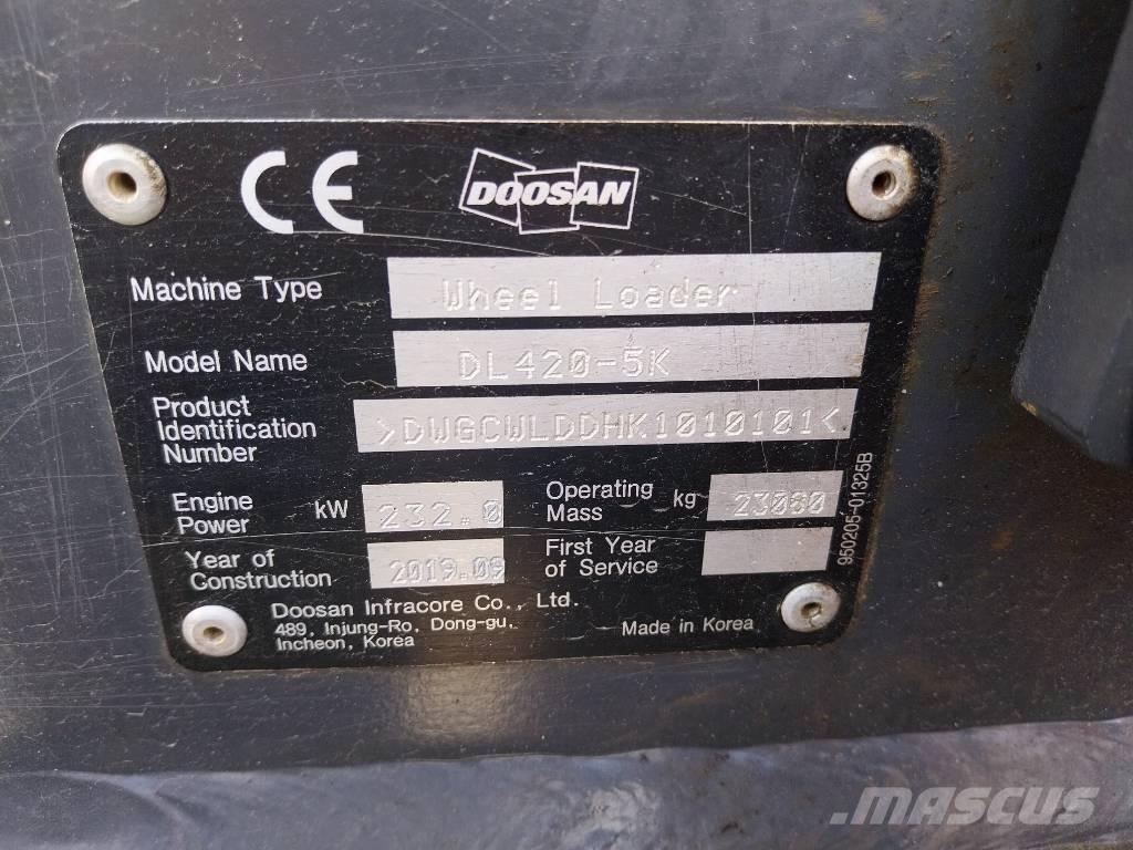Doosan DL 420CVT-5 Tekerlekli yükleyiciler
