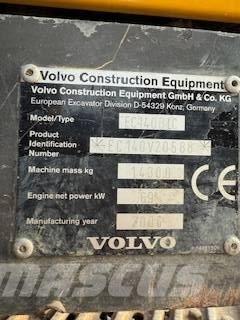 Volvo EC 140 B LC Paletli ekskavatörler