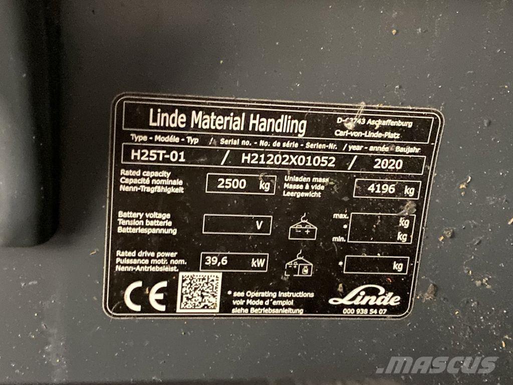 Linde H25T-01 LPG'li forkliftler
