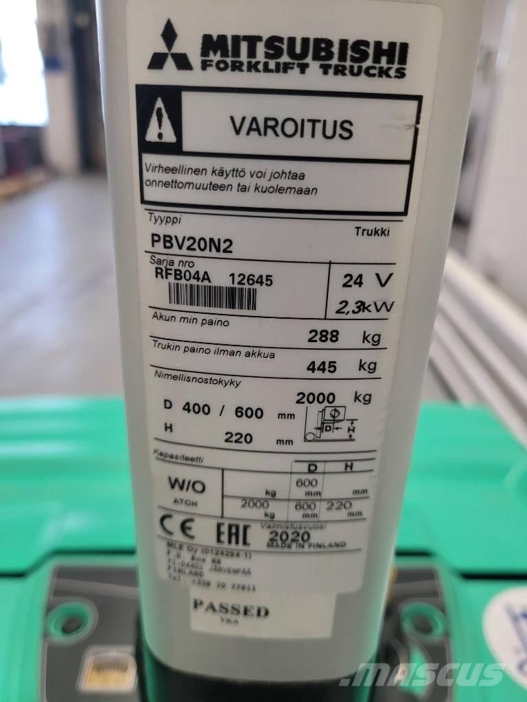 Mitsubishi PBV 20 N2 Düsük seviye platformu