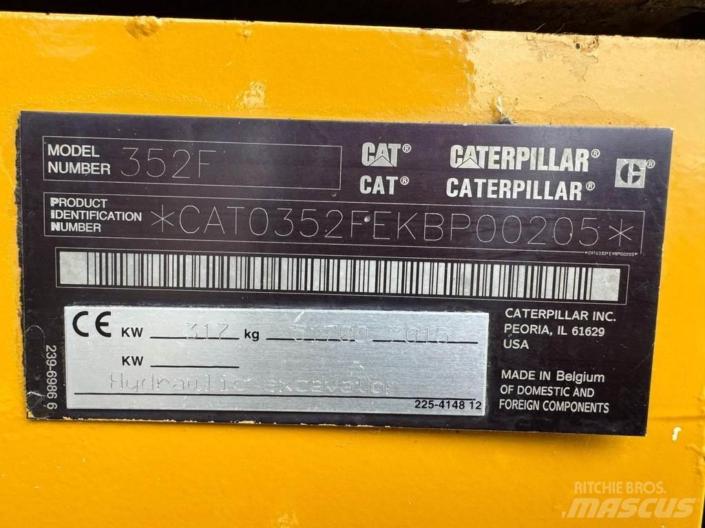 CAT 352F Paletli ekskavatörler