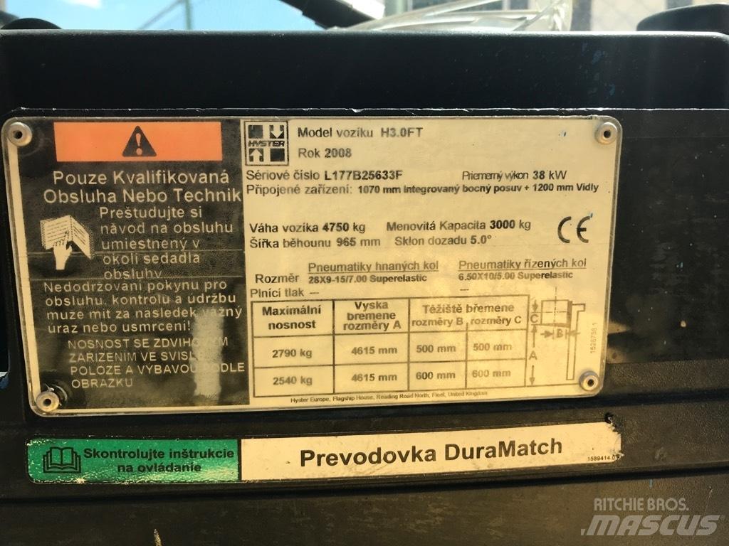 Hyster H 3.00 FT LPG'li forkliftler