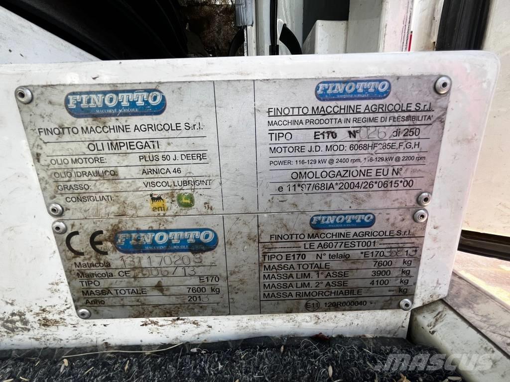  Finotto E170 Sıvı gübre serpme makineleri
