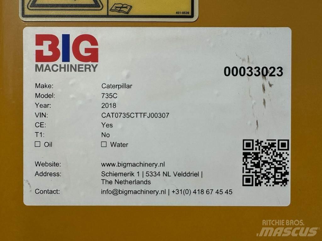 CAT 735C Belden kirma kaya kamyonu