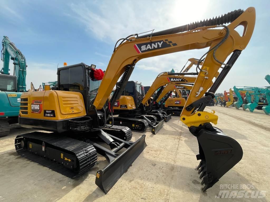 Sany SY 60 C Pro Mini ekskavatörler, 7 tona dek