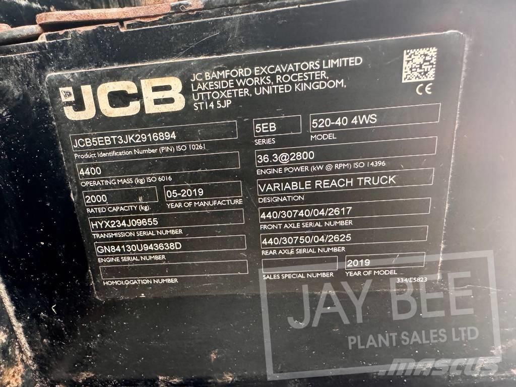 JCB 520-40 Teleskopik yükleyiciler