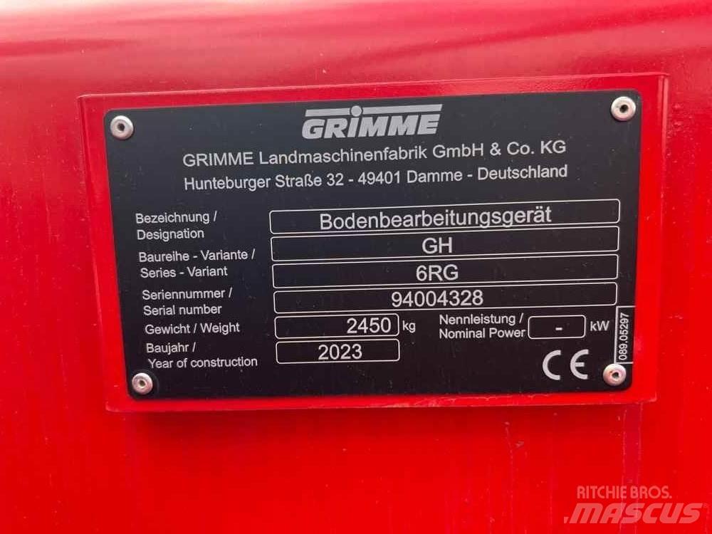 Grimme GH 6 Patates ekipmanları - Diğer