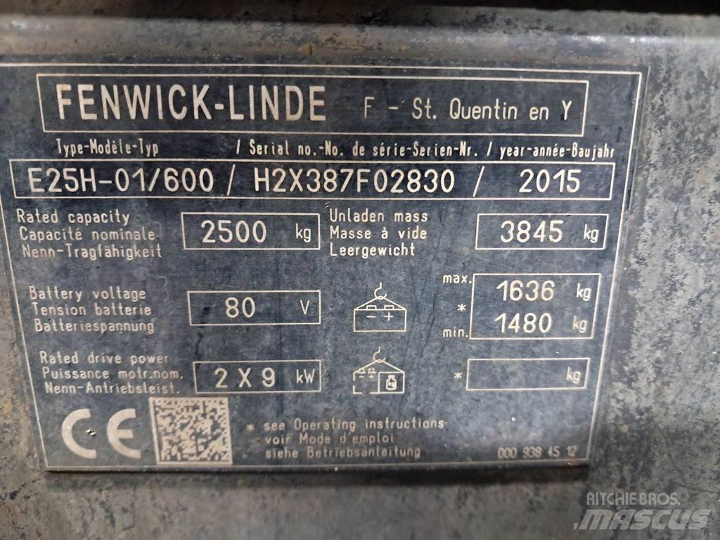 Linde E25H-01/600 Elektrikli forkliftler