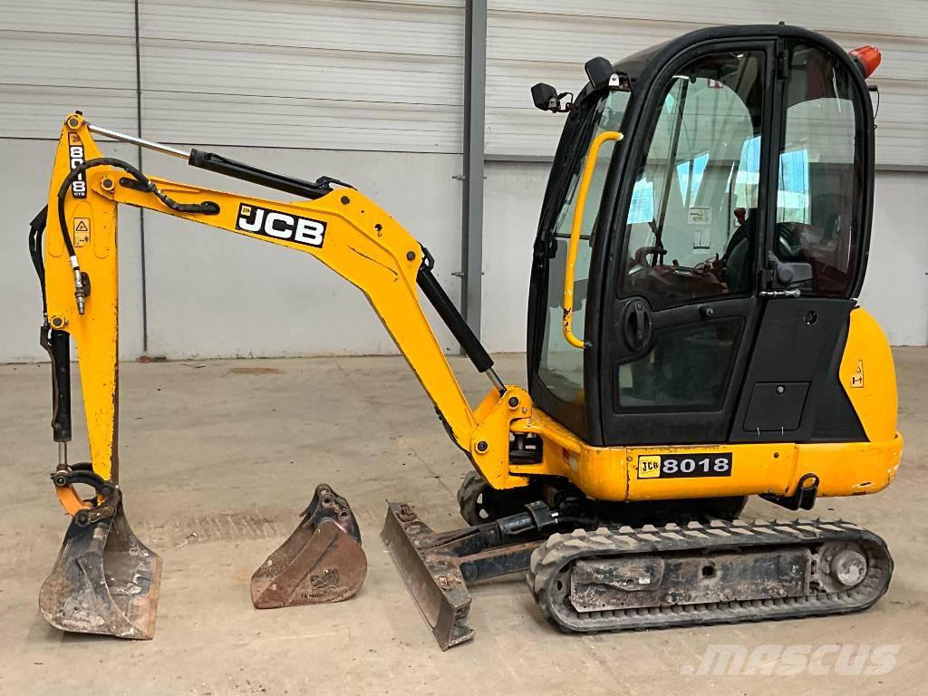 JCB 8018 Mini ekskavatörler, 7 tona dek