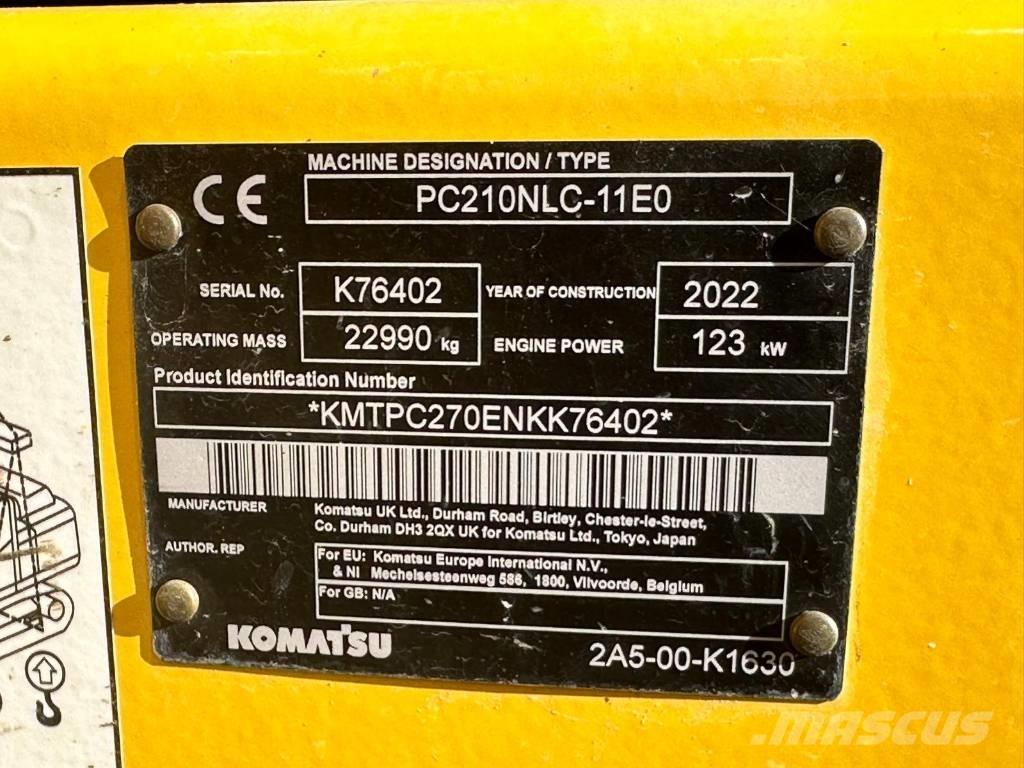 Komatsu PC 210 NLC Paletli ekskavatörler