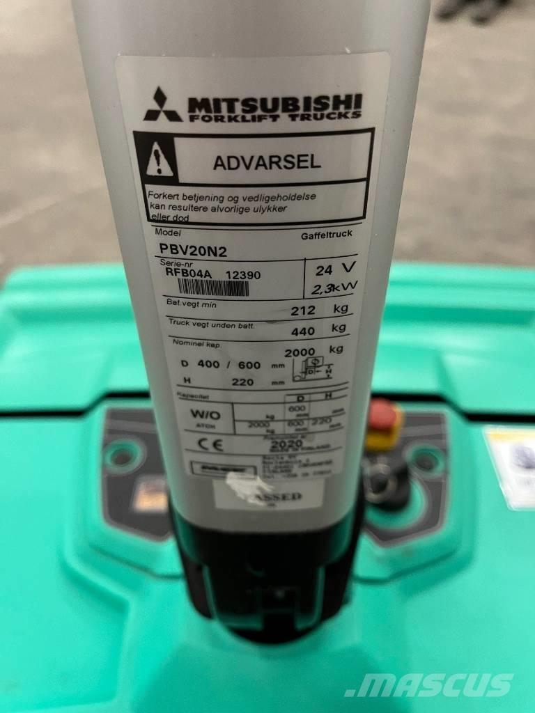 Mitsubishi PBV20N2 Yaya kumandali istif makinasi