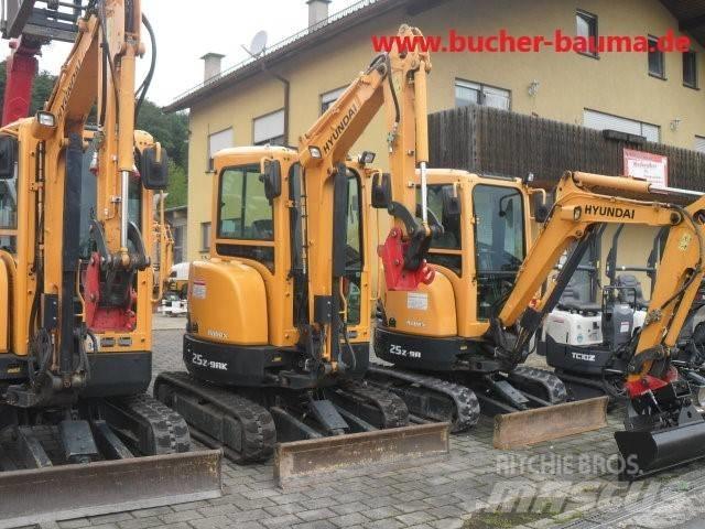 Hyundai R 25 Z-9A Mini ekskavatörler, 7 tona dek
