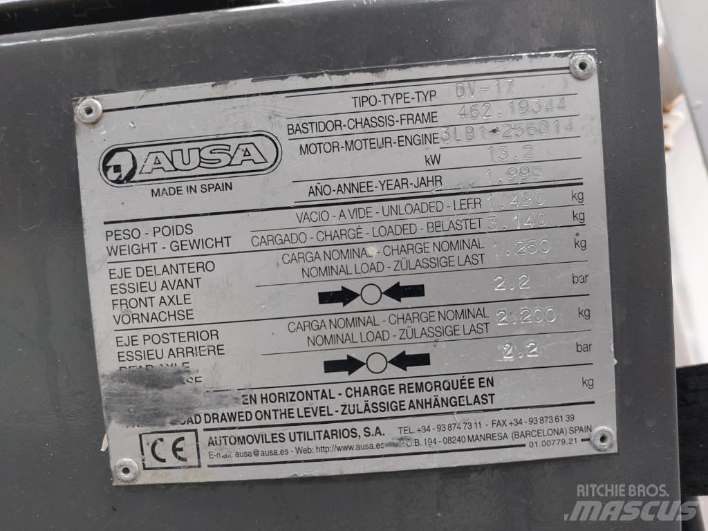 Ausa DV 17 Belden kirma kamyonlar