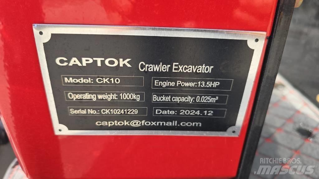 Captok CK10 Mini ekskavatörler, 7 tona dek