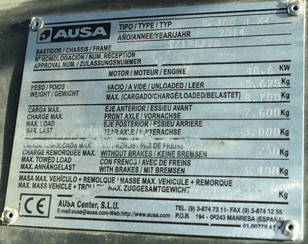 Ausa C 300 H X4 Arazi tipi forklift