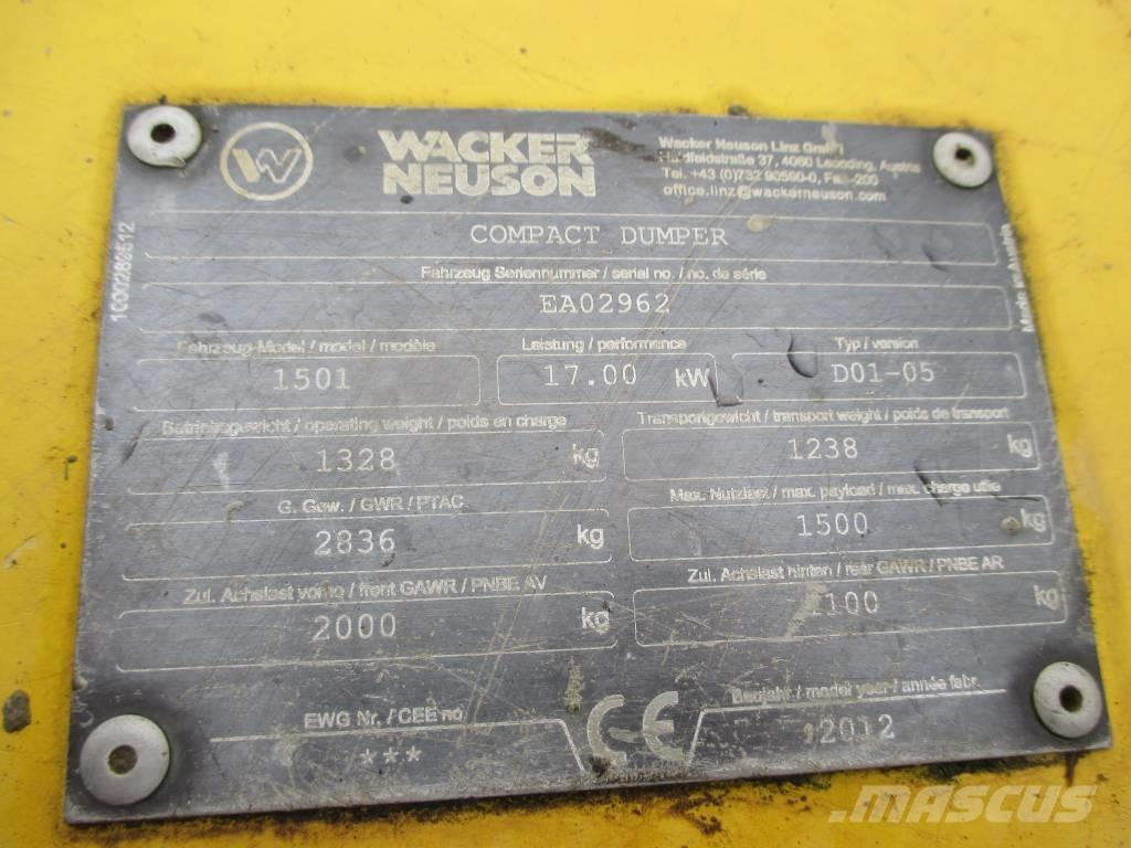 Wacker Neuson 1501 Belden kirma kamyonlar