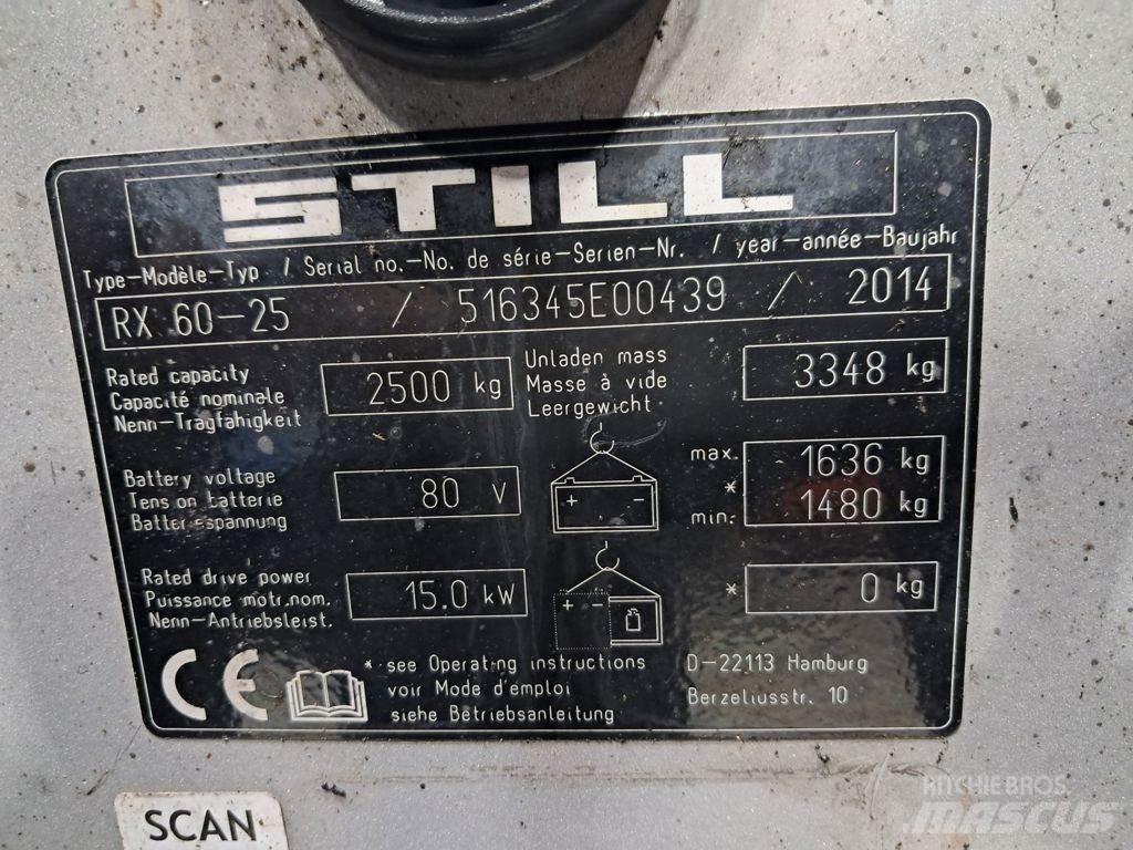 Still RX60-25 Elektrikli forkliftler