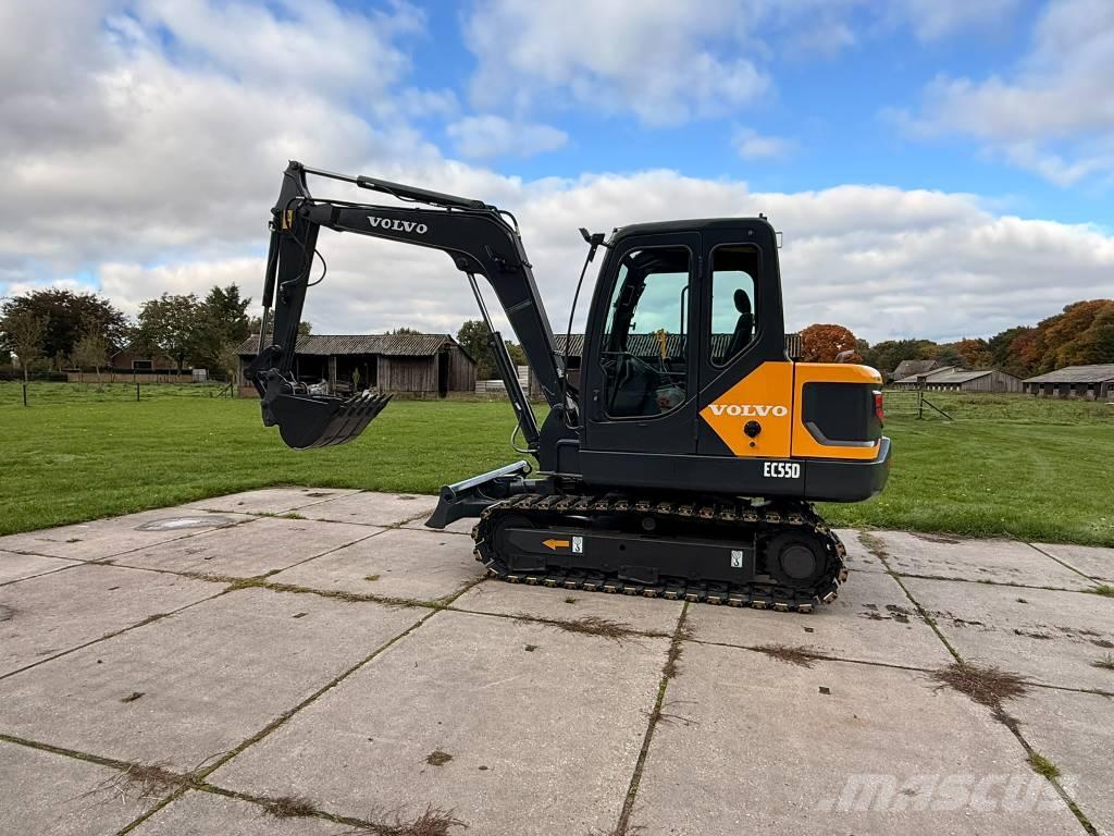 Volvo ec 55 d Mini ekskavatörler, 7 tona dek