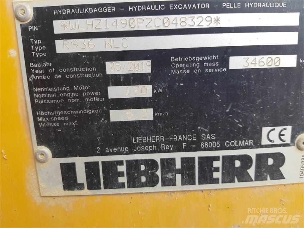 Liebherr R936 NLC Paletli ekskavatörler