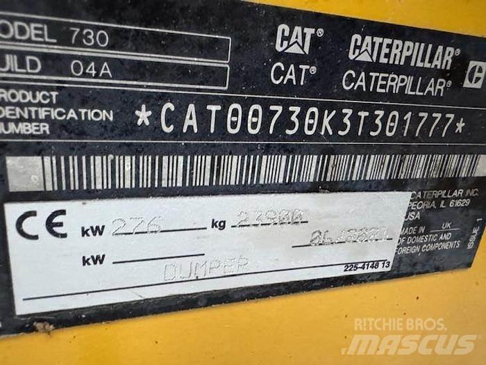 CAT 730 Belden kirma kaya kamyonu