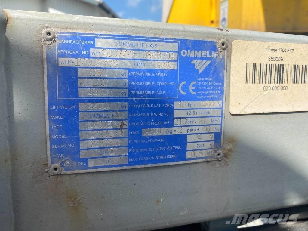 Omme 1700 EBX Tekerlekli platformlar
