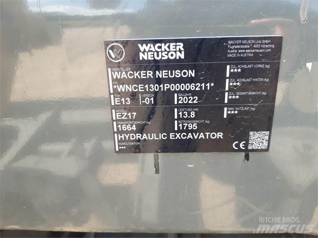 Wacker Neuson EZ17 Paletli ekskavatörler