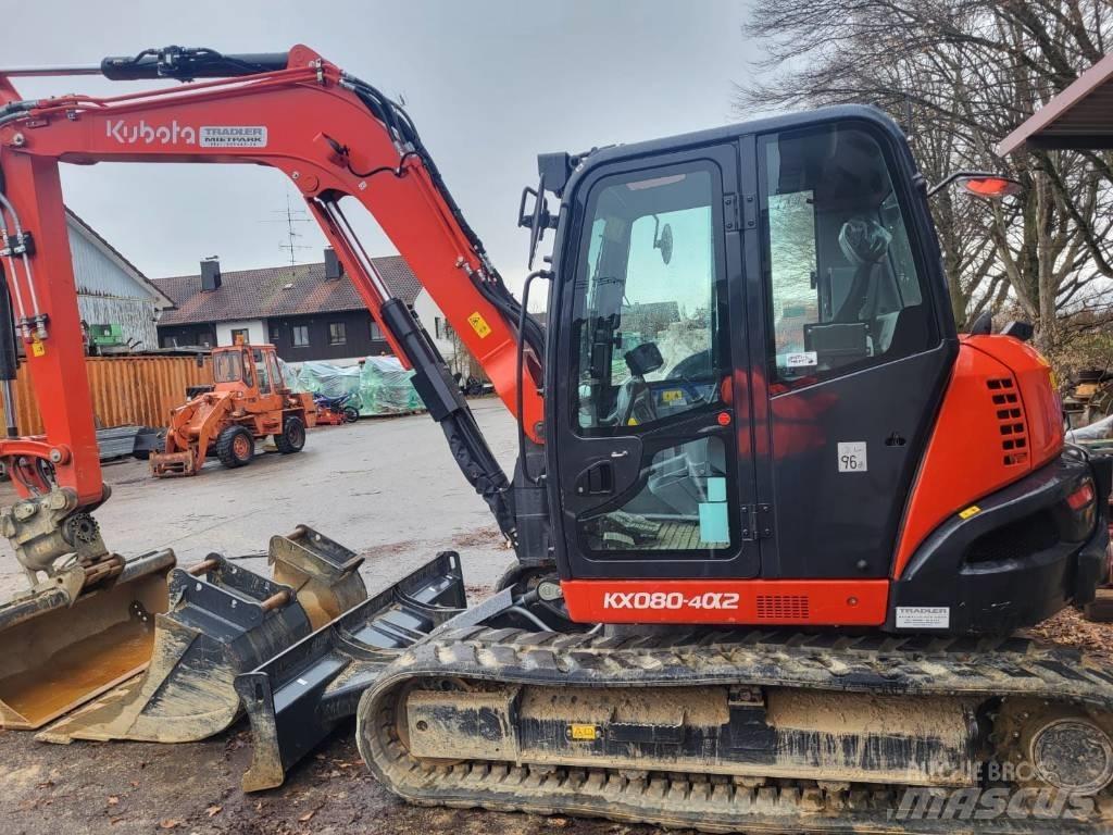 Kubota KX 080-4 Mini ekskavatörler, 7 tona dek