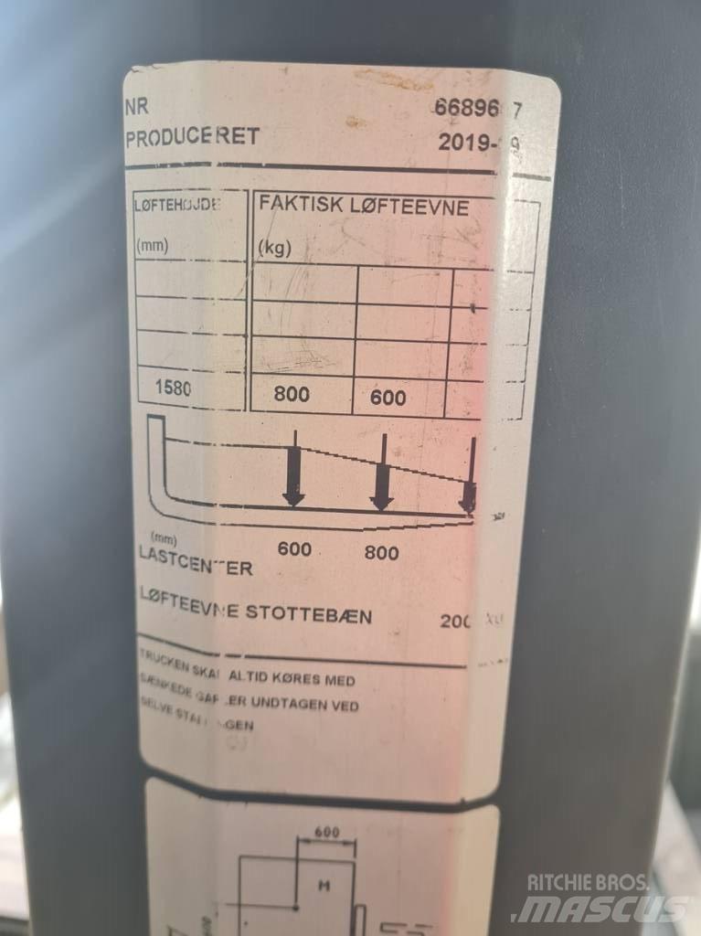 Toyota SWE080L Yaya kumandali istif makinasi