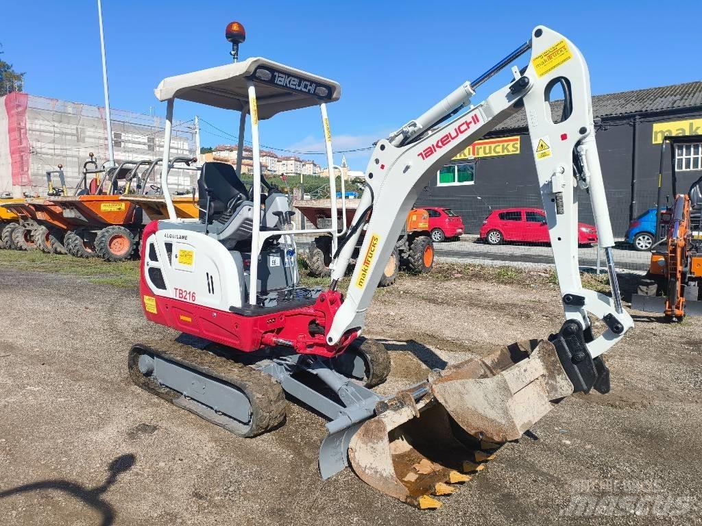 Takeuchi TB 216 Mini ekskavatörler, 7 tona dek