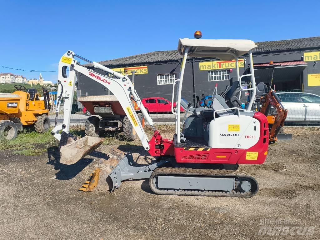 Takeuchi TB 216 Mini ekskavatörler, 7 tona dek