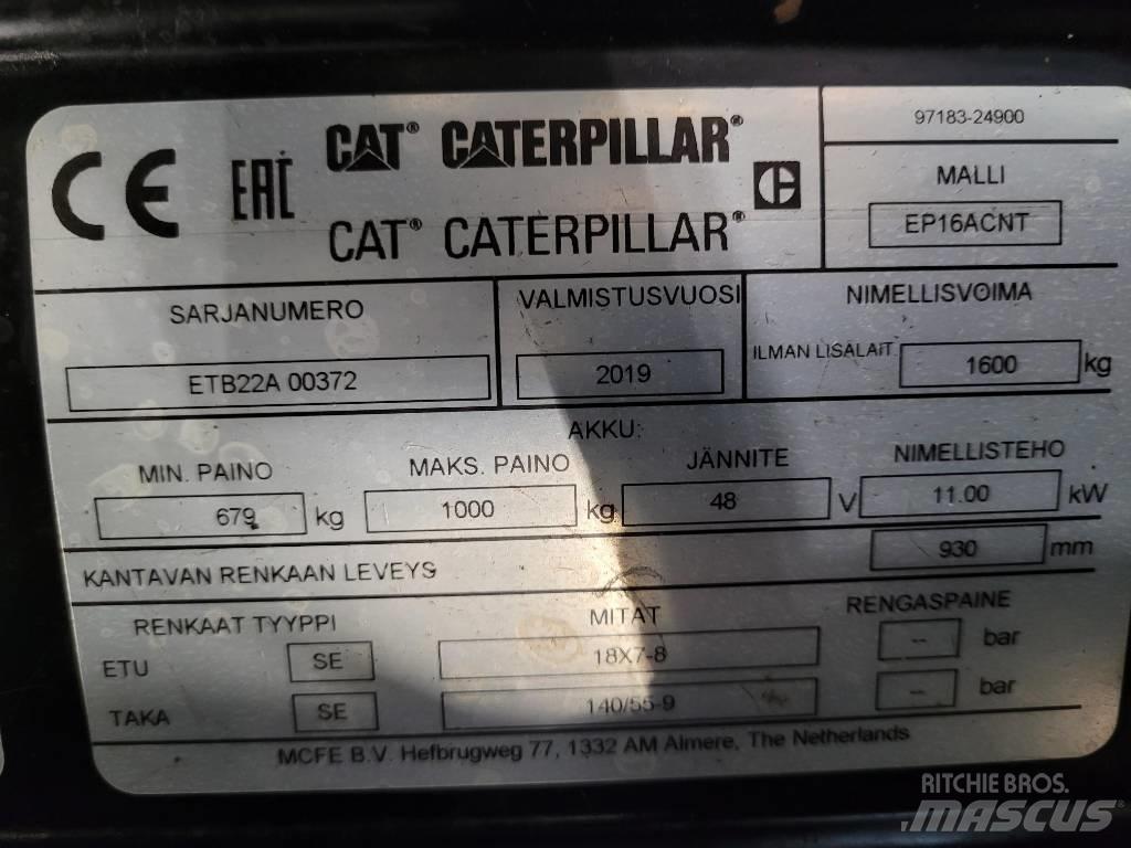 CAT EP16ACNT " OULU " Elektrikli forkliftler