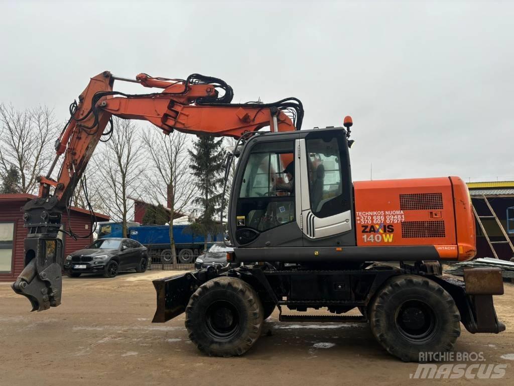 Hitachi ZX 140 W-3 Lastik tekerli ekskavatörler