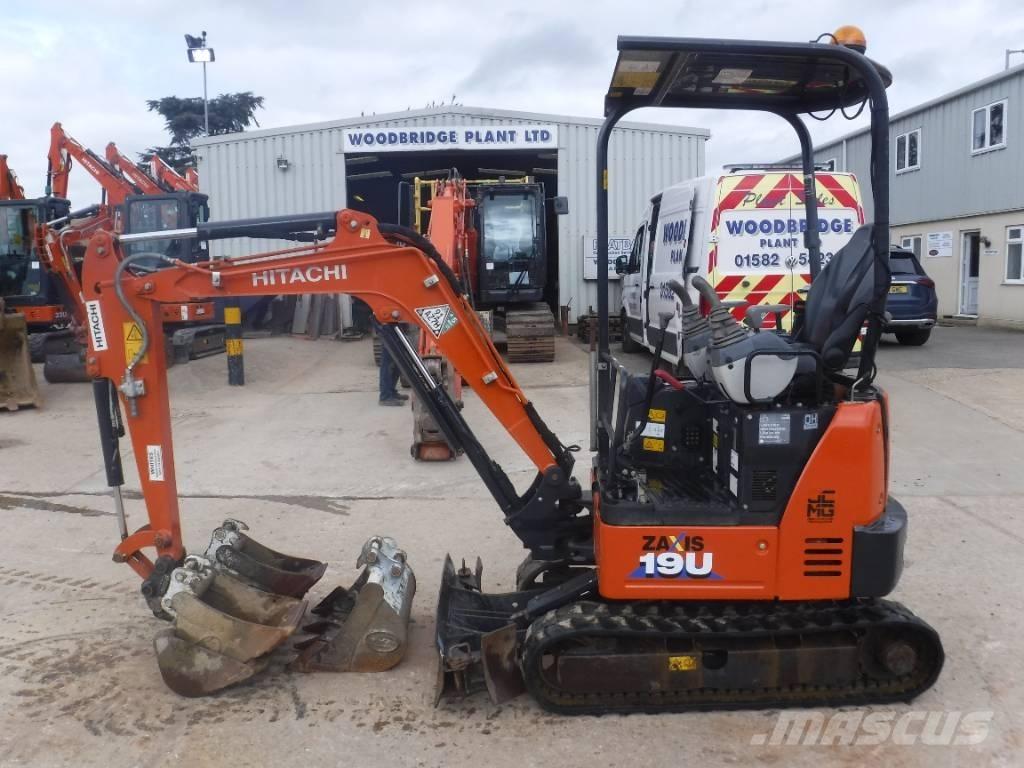 Hitachi ZX 19 U-6 Mini ekskavatörler, 7 tona dek