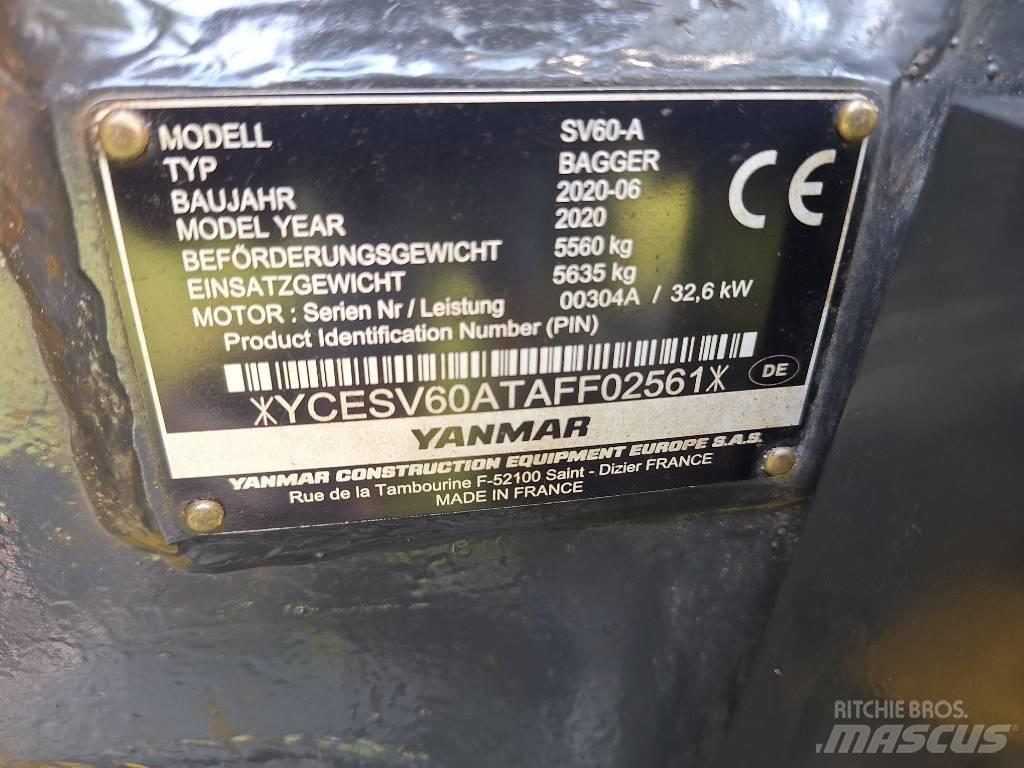 Yanmar SV 60 Mini ekskavatörler, 7 tona dek