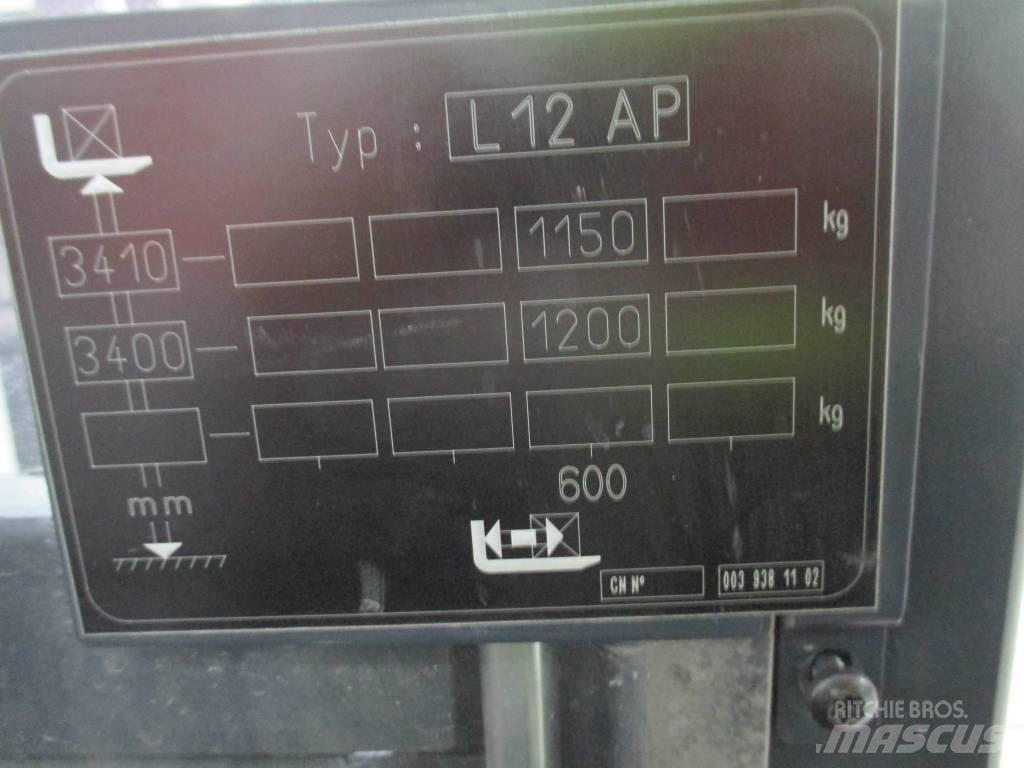 Linde L 12 AP Akülü depo ekipmanları