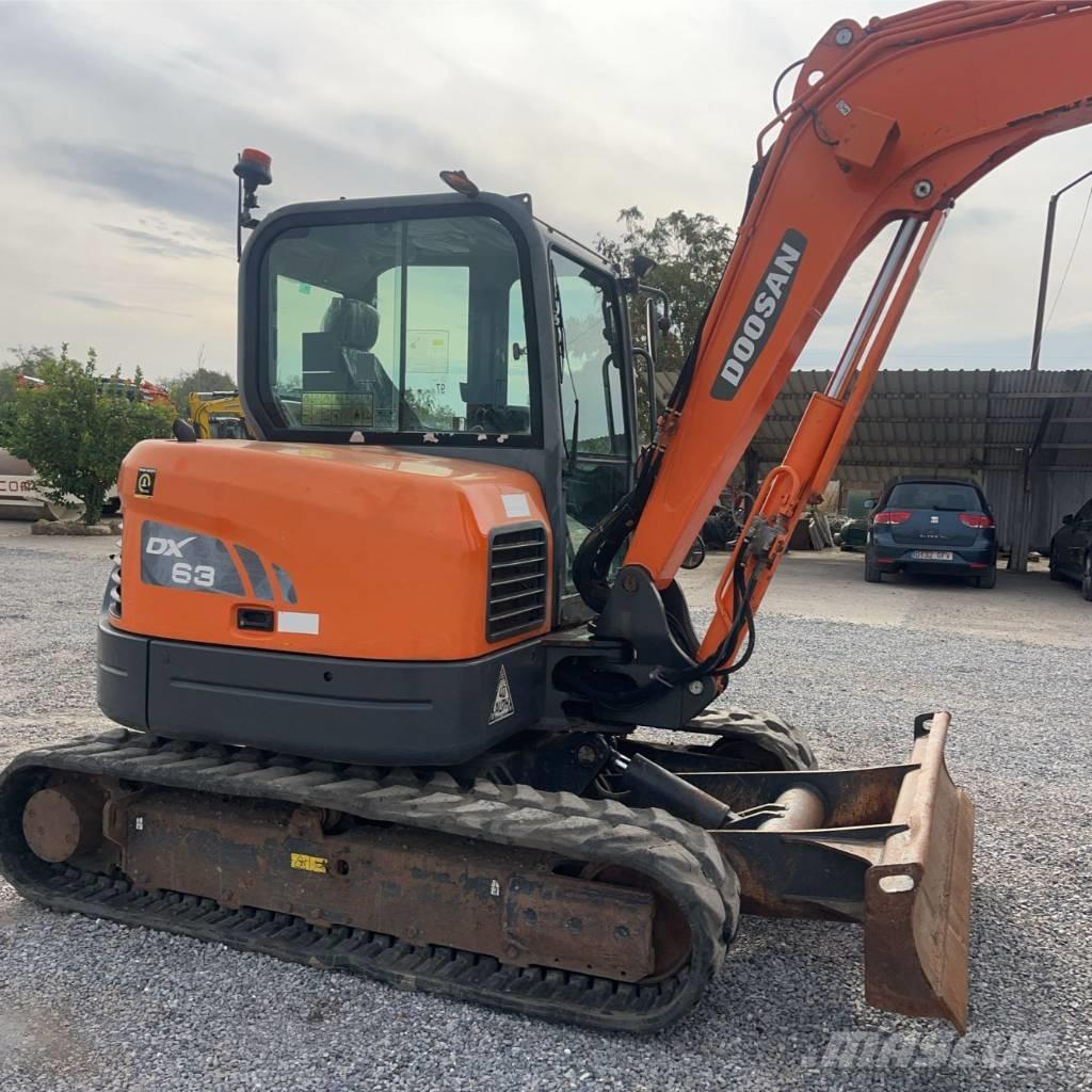 Doosan DX 63-3 Mini ekskavatörler, 7 tona dek