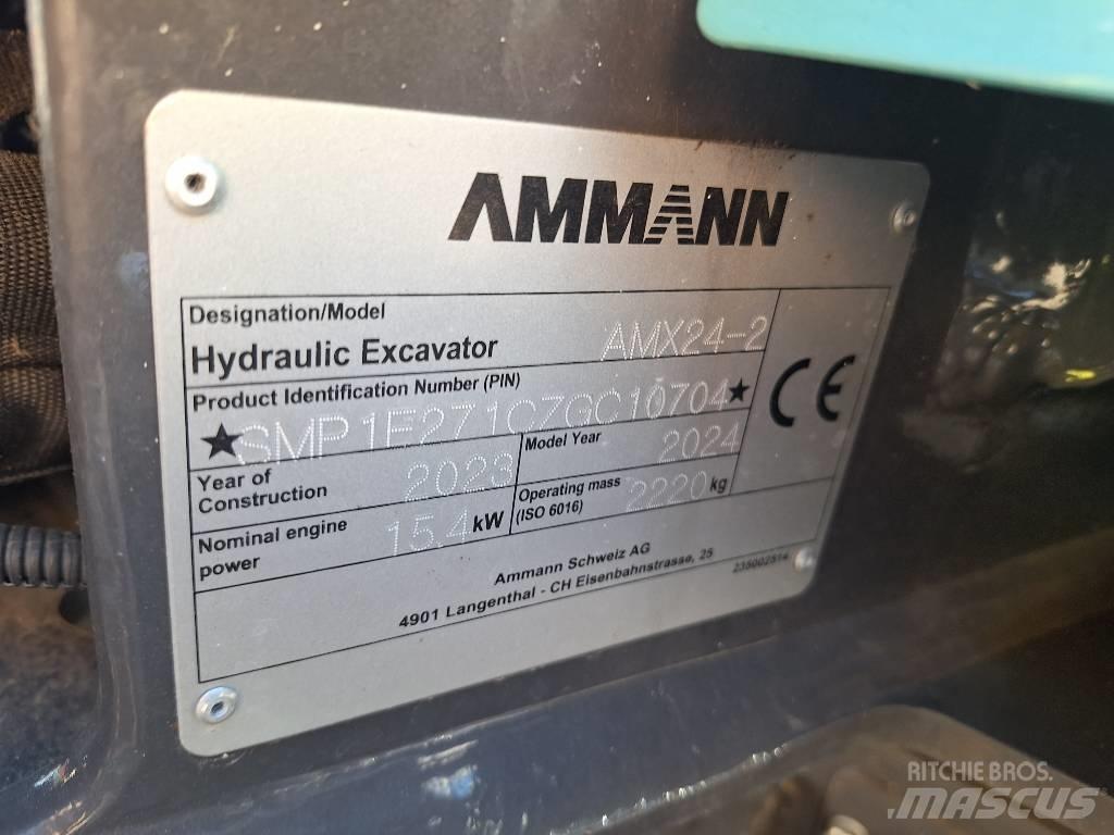 Ammann AMX24-2 Mini ekskavatörler, 7 tona dek